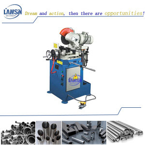 Semi 4kw Automated Tube Cutting Machine Metal For Round Pipe
