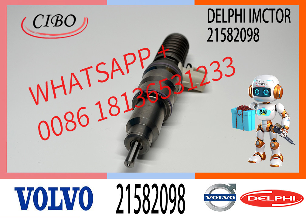 Injector Diesel Fuel Injector 21582098 7421582098 21644600 85003950 BEBE4D36001 BEBE4D11201 E3.18 For RVI MD9 3503 EURO 4