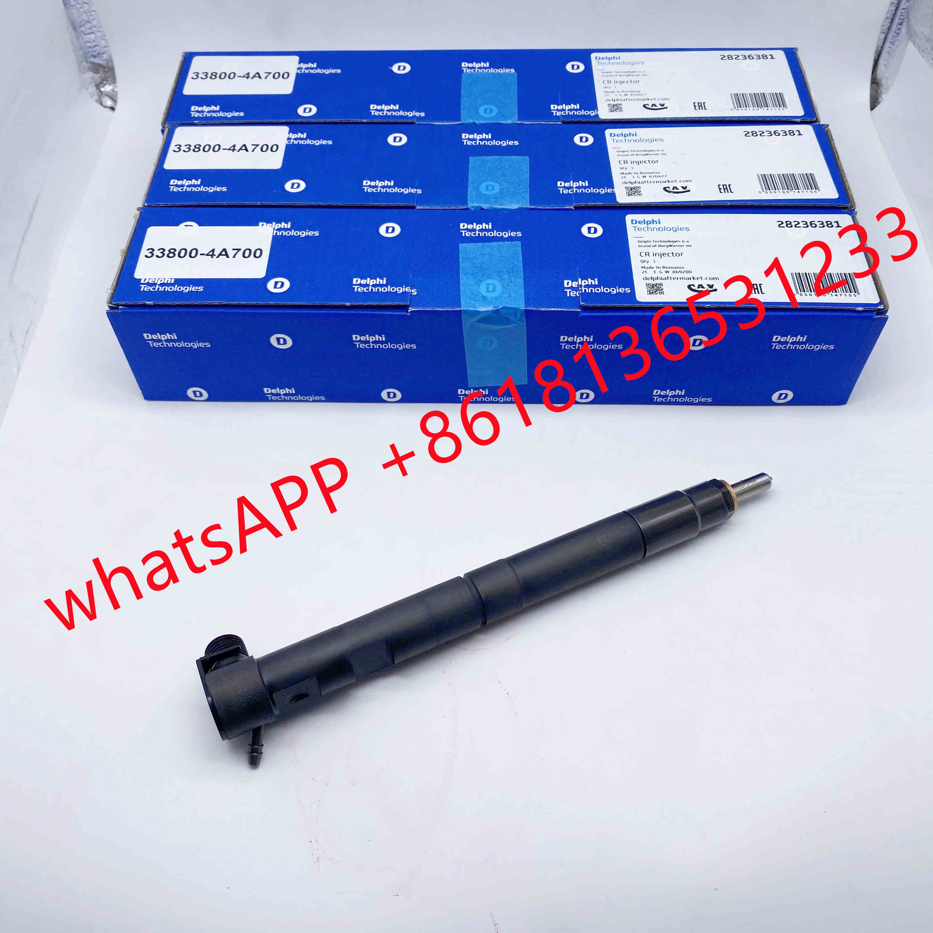 Diesel fuel common rail injector 28229873 33800-4A710 33800-4A700 for KIA HYUNDAI engine