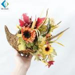 Halloween Decoration Artificial Green Plants , Horn Shape Sunflower Hanging