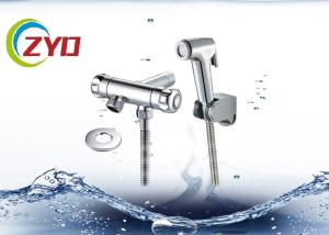 China Chrome Handy Bathroom Bidet Spray With Brass Water Diverter Wall Braket wholesale