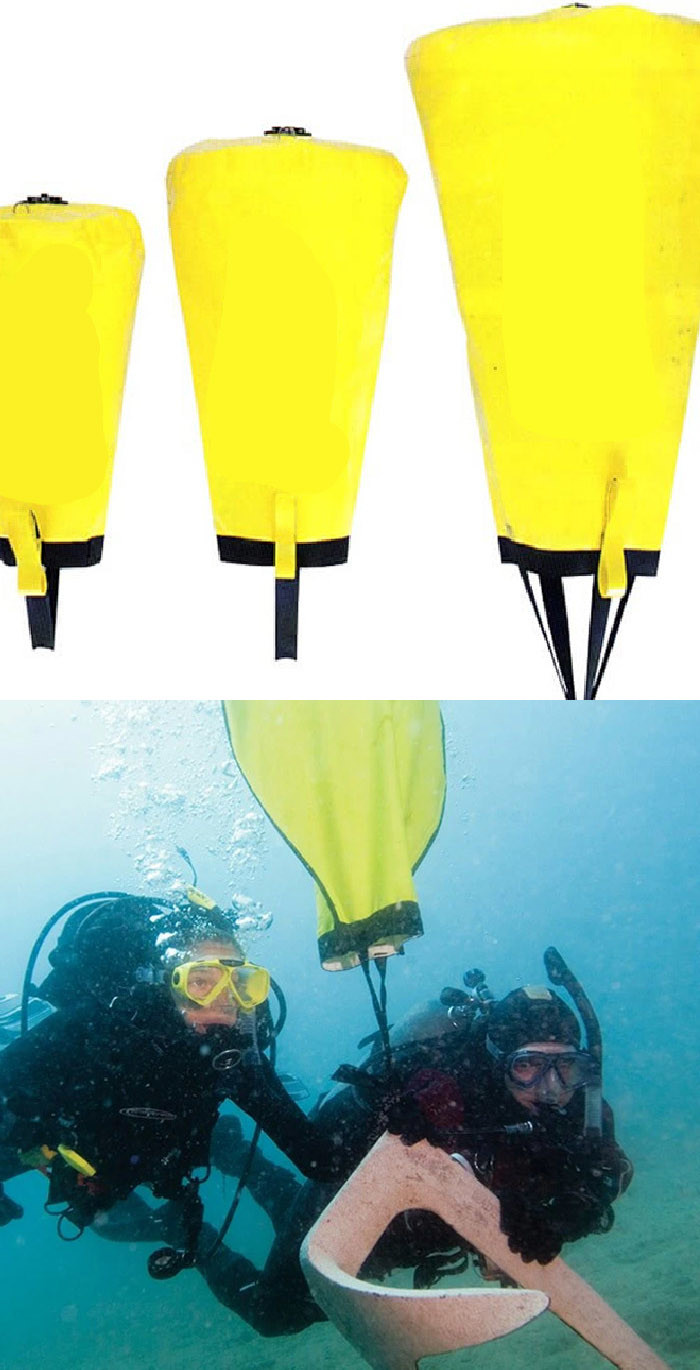 Marine Professional Parachute Lifting Under Water Lift Bags For Deep Sea Exploration