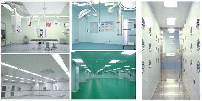 Aluminum Alloy Clean Room LED Light Fixtures High Efficiency And Energy Saving