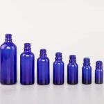 OEM Blue Spray Bottles For Essential Oils , Durable Essential Oil Glass Bottle