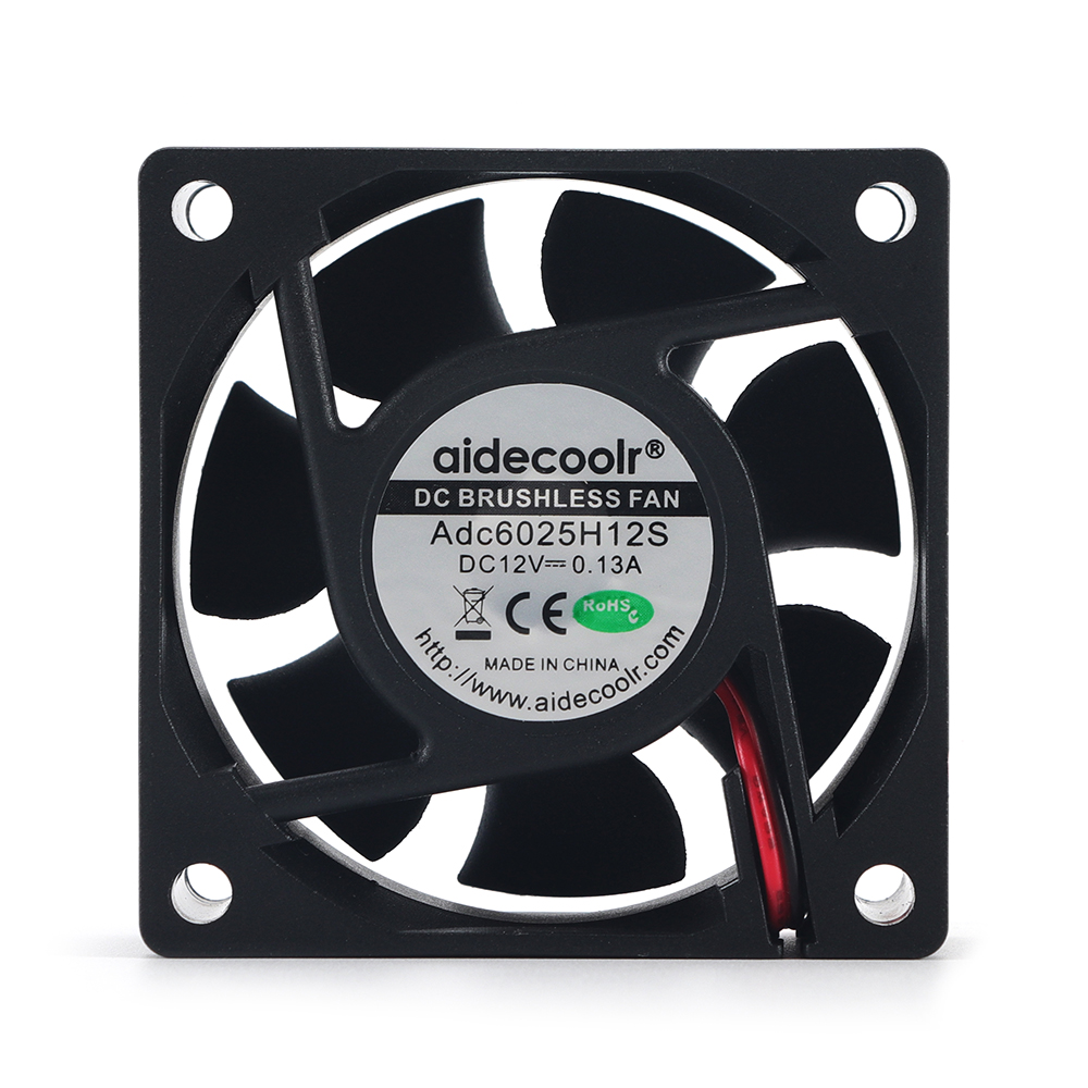 DC 12V 24V Computer Cabinet Cooling Fan 60x60x25mm 4000RPM Flange Mount