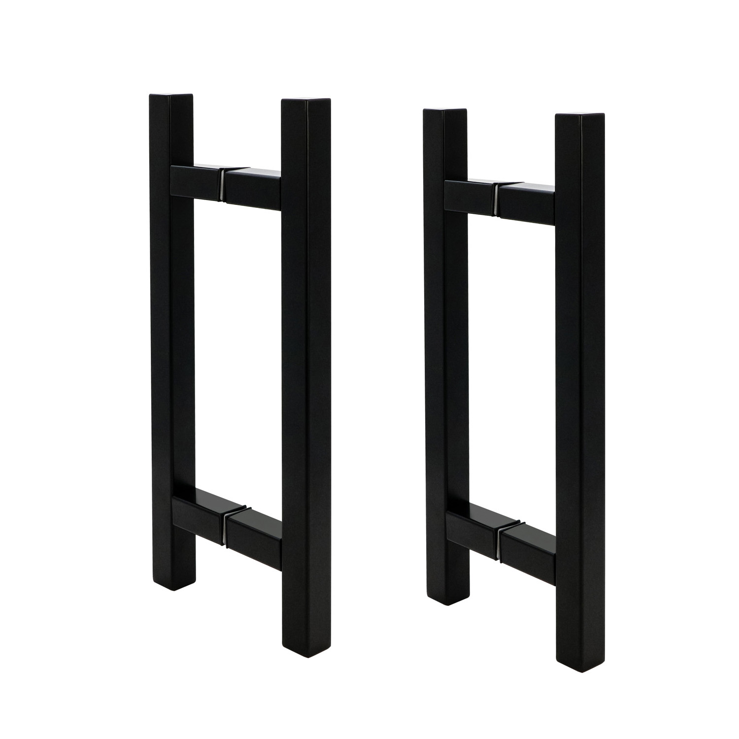 Custom 15x 25 Rectangular Tube Shower Sleek and Modern Matt Black Door Window Handles