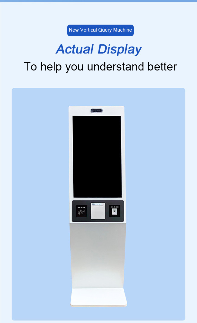 AR Kiosk Self Ordering 1920*1080 Fast Food Ordering Kiosks White