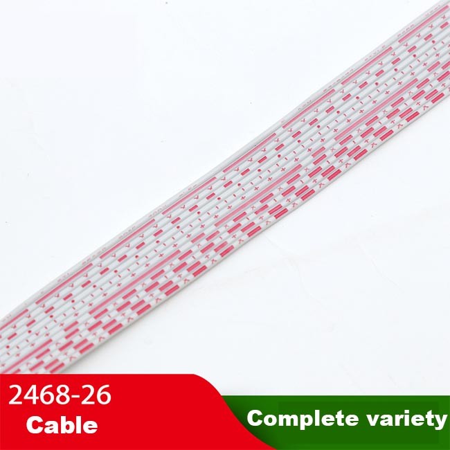 Electrical Cable Bare Copper Wire 12P 10P 8P 6P UL2468 0.45mm Thickness Flat