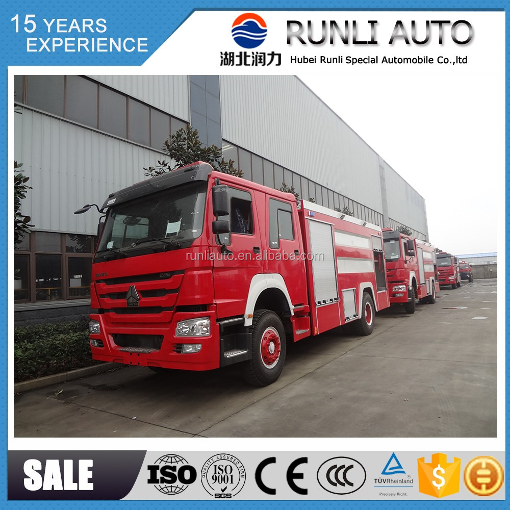 SINOTRUK Fire Service Truck 4x2 12000l Water Foam Tank Truck Single Cabin