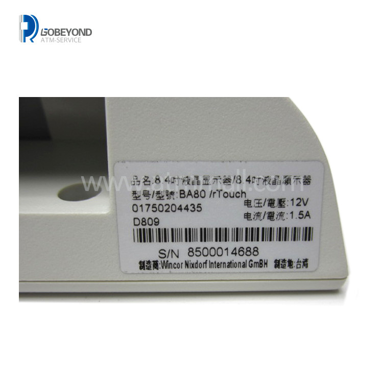 BA80 8.4" TFT Display R Touch Panel Wincor ATM Parts 1750204431 1750204435