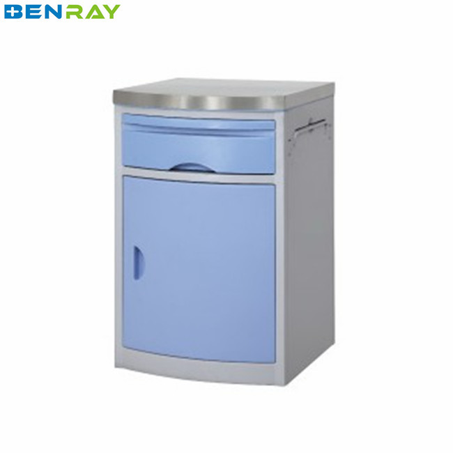 Hospital Stainless Steel Top Medical Bed Side Cabinet Locker