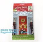 China supplier Party Accessory Happy Christmas House Decoration Door Cover door