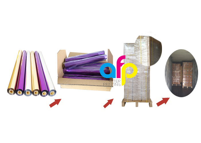Colorful Laser Holographic Foil , ISO9001 Approval Hot Foil Rolls For Stamping
