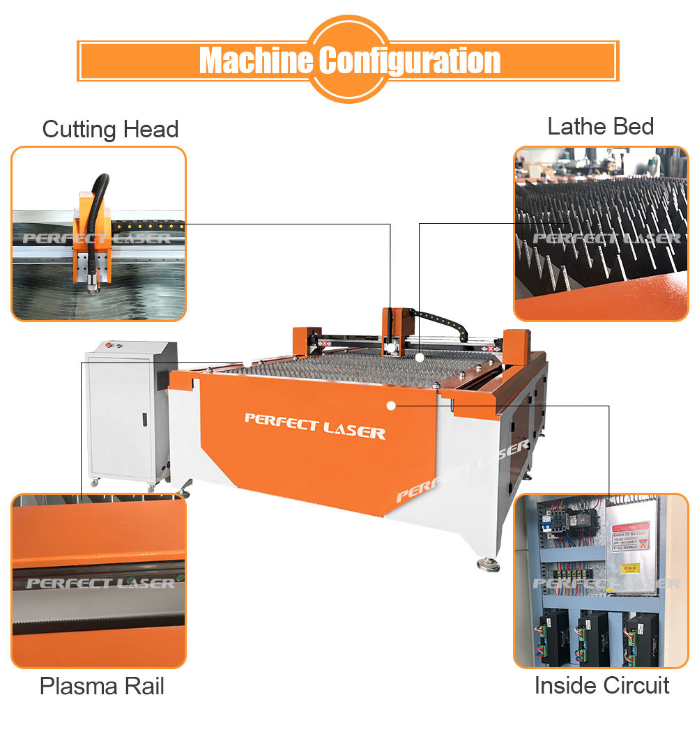 High Precision Plasma Cutting Machine Stainless Steel Fast Speed With Light Structure