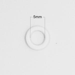 China Metal Nylon Coated Bra Strap Rings 5mm , O Ring Bra Strap Buckle wholesale