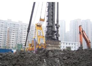 China Underground Drum 195m 125kN Hydraulic Piling Rig wholesale