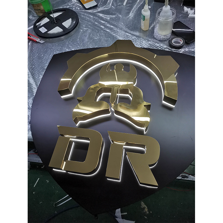 LED Luminous Character Acrylic Billboard Stainless Steel Metal Luminous Character 3D LED Sign