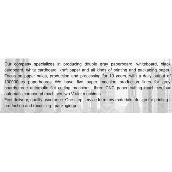 Chemical-Mechanical Pulp Duplex Ivory Board for Gift Craft Packaging