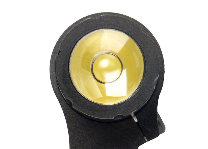 Easy Operation Metal Led Flashlight , Mountable Tactical Flashlight With Angled Offset Ring Mount