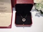 CZ Cubic Zircon Sterling Silver Neckalce Circle Pendant For Women Girl