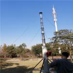 Anodized 6063 Aluminium 40ft Telescopic Antenna Mast Portable