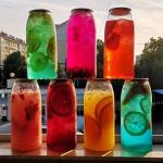 OEM Logo Printing 650ml 350ml Plastic Beverage Bottles For Boba Tea