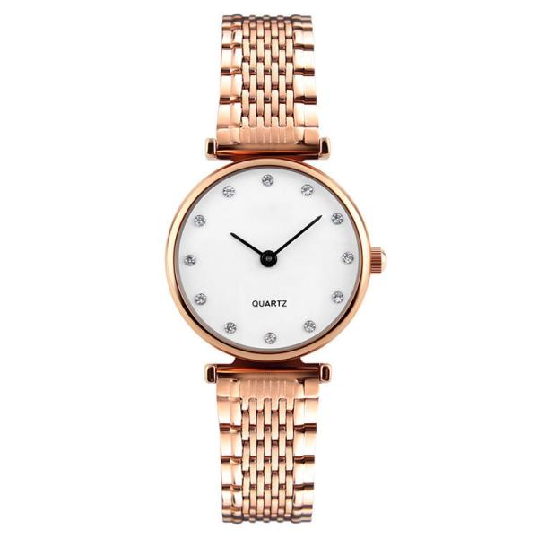 1223 Style Alloy Watch Case Stainless Steel Back Fashion Ladies Quartz Movt