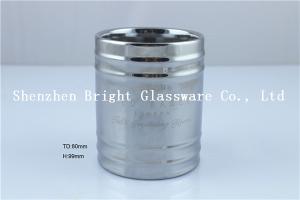China Perfect Design Electroplating glass candle holder wholesale