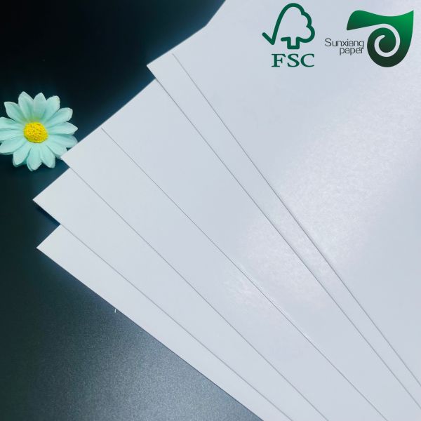 FSC Certified Recyclable White C2S Coated Paper 300gsm 350gsm Highly Polished