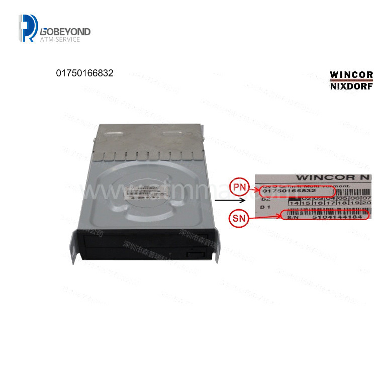 Wincor Nixdorf ATM Spare Parts Wincor DVD Elnhelt Multi Vormont 01750166832 1750166832