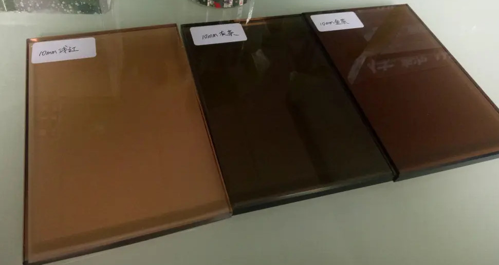 3-20mm Green Blue Black Pink Bronze Grey Tinted Glass For Building