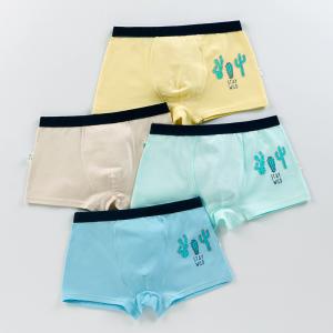 China 140CM 3XL Children'S Cotton Underwear Boxer Shorts Four Pack For Middle Aged Boys wholesale