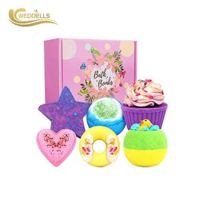 China Handmade Holiday Bath Bomb Gift Sets Cherry Scent wholesale