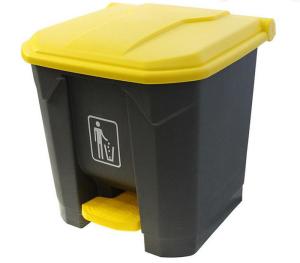 China Hospital Medical 30L Plastic Rectangle Waste Pedal Bin wholesale