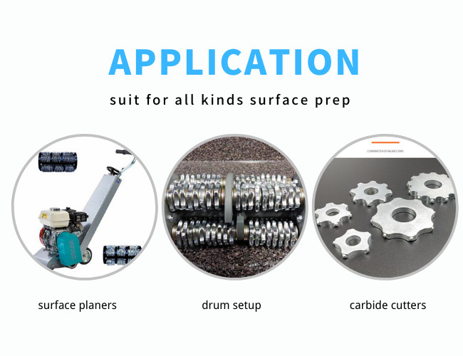 Floor Scarifier Parts Edco Cpu-10fc Cpu-12 Carbide 12pt Cutter Flails Remove Traffic Lines