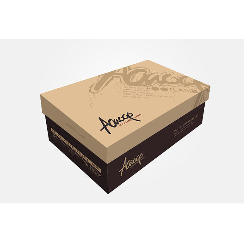 Corrugated Paper Footwear Packaging Box , CMYK Biodegradable Shipping Boxes With Lid