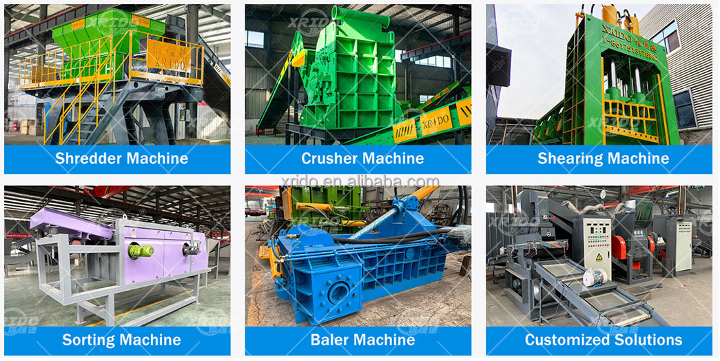 1000KG/H-10000KG/H Scrap Metal Crusher Copper Aluminum Radiator Shredder