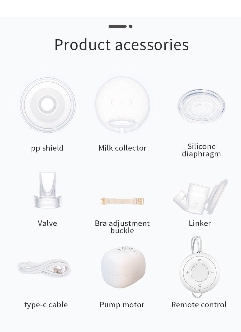LCD Display Portable USB Rechargeable Breast Pump for and Hands-free Milk Expression