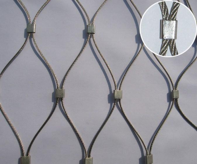 Facade Cladding Or Architectural Wire Mesh / Stainless Steel Cable Mesh 0