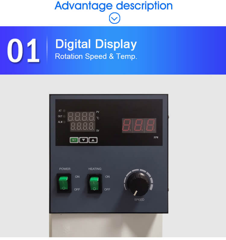 5L rotary evaporator display
