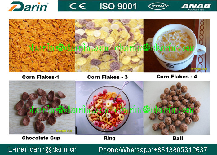 Corn Flakes Breakfast Snack Production Line equiped with Packing Machine