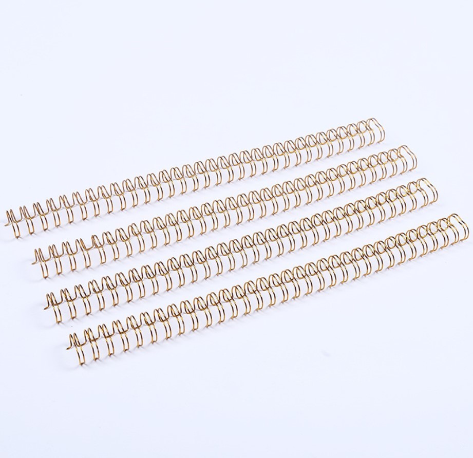 Book Binding 1/2'' Metal Spiral Wire , 23 Loops Double Wire Ring