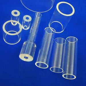 China Custom Large Diameter High Temperature Resistant quartz glass tube price wholesale