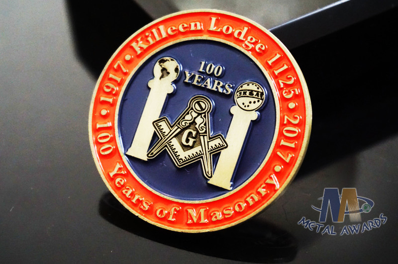 Lightweight Coast Guard Challenge Coins , Personalized Military Coins Eco Friendly