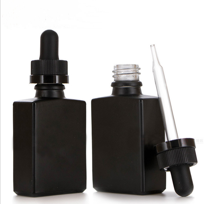 Essential Oil MSDS Cosmetic Dropper Bottles 30ml 50ml 100ml Square Shape