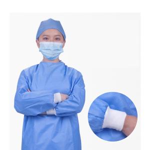 China Isolation Gown CE/FDA Hooded SMS 45g Disposable Protective Gowns wholesale