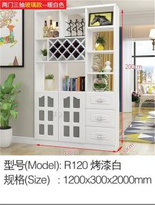 China MDF Painted Wall Unit Room Divider Cabinet Durable Household Furniture wholesale