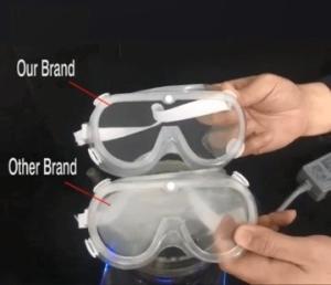 China Professional Industrial Safety Goggles Anti Fog Anti Splash Hard Coated Lens wholesale