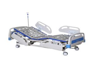 China Luxury Nursing Electric Hospital Patient Bed Guardrail Curved With 3 Cranks wholesale