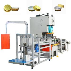 China 80-160pcs/min 2cavities High Speed Aluminum Foil Food Box Container Forming Machine wholesale